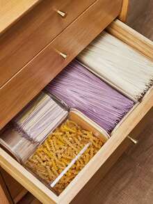 1个竹盖密封罐，透明食品罐，适用于家庭厨房，可冷藏保鲜，容量可选500毫升、1000毫升、1500毫升，可存放各种谷物、糖果、意面、坚果和零食等，厨房收纳用品，可置于冰箱冷藏保鲜。 - 摩卡棕 - 查看 8