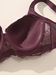 2 pezzi Reggiseno con ferretto e imbottitura push-up in pizzo per taglie forti di MIMILEMON - Copertura completa e comoda, adatto per fisure formose per uso quotidiano - Multicolore - Visualizzare 8