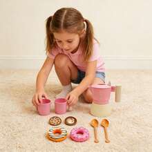 Pretend Play Coffee Maker Set, Realistic Simulation Home Coffee Pot Toy, Kitchen Playset For Boys And Girls, Birthday, Holiday, Thanksgiving, New Year, Back To School Gift