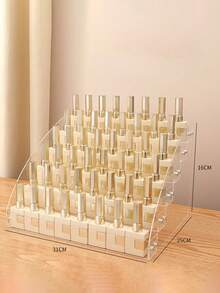 多层指甲油凝胶展示架，透明桌面收纳整理架，适用于美甲沙龙或个人使用 - 無色 - 查看 11