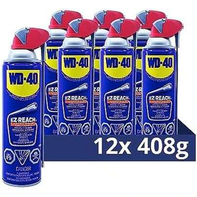 WD-40 Original Multi-Use Product, 325g Smart Straw, Drives Out Moisture, Inhibits Rust, Lubricates, Removes Grease And Stickiness | 1272