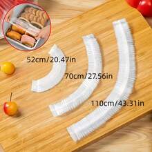 50pcs Oversized Multi-Functional Multi-Size Food Wrap Covers, Elastic Food Covers For Bowls, Cups, Kitchenware, Food Service Tools - Multicolor - View 8
