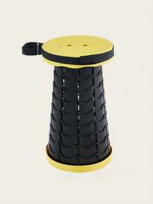 1pc Foldable Lightweight Stool, Adjustable And Extendable Outdoor Travel Stool, Suitable For Fishing And Hiking Trips, Comfortable And Portable