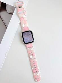 1 Peça Pulseira de Relógio de Silicone com Estampa de Amor do Dia dos Namorados Compatível com Pulseira de Relógio 38mm 40mm 41mm 42mm 44mm 45mm 49mm (S10 42)mm (S10 46)mm, Pulseira de Relógio Esportiva de Silicone Macia e da Moda Compatível com Séries 11 Ultra 3 SE3 Ultra 2 S10 SE2 9 8 7 SE 6 5 4 3 2 1, Presentes do Dia dos Namorados.