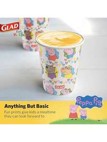 EstiloGlad for Kids - Cuencos de papel de  Friends de 12 onzas, 20 unidades, cuencos desechables para niños con estampados divertidos,  y amigosVersión mejorada - blanco - Ver 4