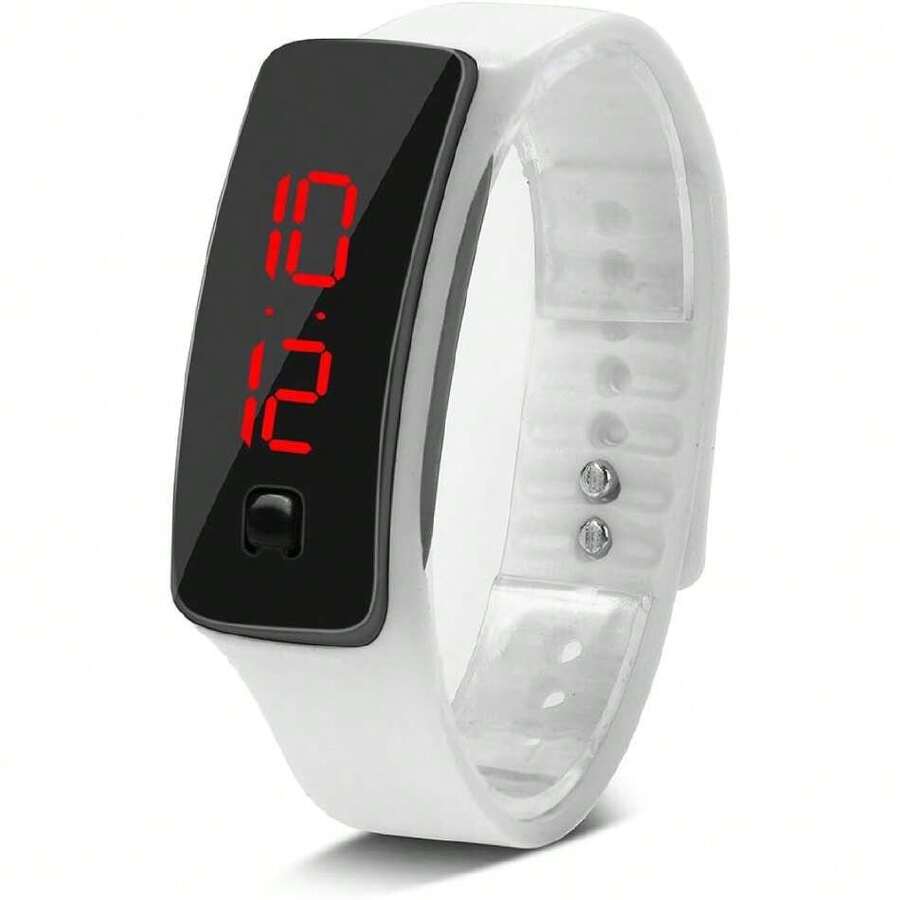 Reloj de Pulsera LED Resistente Al Agua, Deportes Al Aire Libre, Relojes de Pulsera Electrónicos para Niños Mayores, Rastreador de Ejercicios, Pulsera Inteligente(12 * 2 * 2cm-blanco),37561084 - azul real - Ver 1