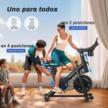 MERACH Indoor Cycling Bikes - Negro Fricción - View 7