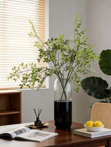 1/2 件人造树枝，高大植物枝干，适用于婚礼、花园、办公室、家居装饰，绿色枝叶，可插于室内花瓶、高花瓶、户外花园、婚礼、派对、餐桌摆饰。 - 彩色 - 查看 3