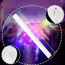 Mother's Day 12/38/102 PCS LED Foam Glow Sticks Bulk Colorful Light Up Stick 3 Flashing Modes Perfect For Birthday Rave Party Wedding Christmas Concert, Halloween, Halloween Decoration,Easter - 白色 - 查看 2