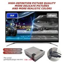 8-Bit Retro Video Game Console, FHD Mini Game Stick With 620 Built-In Classic Games, Dual Game Controllers, Casual Entertainment For Gamers - Black - View 4