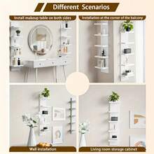 1. Kệ lưu trữ đa năng 5 tầng, mẫu mới 2026, dễ lắp ráp, chịu tải cao, phù hợp cho phòng ngủ, phòng tắm, nhà bếp, văn phòng, phòng khách, kệ sách, tuyệt vời để trưng bày các vật trang trí nhỏ, đồ trang sức, đồ dùng phòng ngủ, trang trí phòng, trang trí mùa thu, đồ dùng gia đình, trang trí tường (Chất liệu PVC chất lượng cao, không phải gỗ, chống thấm nước và dễ lau chùi) - Nhiều màu - Xem 9