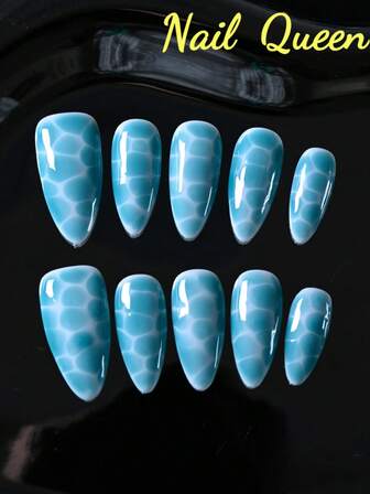 CrystalHola Valentine's Day & New Year's Edition 10-Piece, 100% Handmade Press-On Nails,French Tip Nails, Y2K Style, Pink Ballet, Green Oil Painting Style, Blue Ocean Style, Hand-Painted Flowers, Dopamine Color Scheme, Full Coverage Design, Removable And Reusable, Long-Lasting , Unique Summer Nail Art, A Must-Have Fashion Accessory For Parties And Weddings.