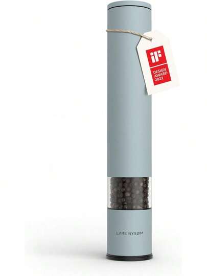 Molinillo de Sal y Pimienta Manual Grande (28,8cm) con Mecanismo de Cerámica Ajustable de Grueso a Fino I Molinillo de Especias de Diseño 1 Pieza (Sky Blue)