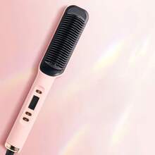 2-In-1 Hair Curler Brush With LCD Display - Quick Styling, Damage-Free, Fashionable Styling Comb, Multi-Function, Ideal Mother's Day/Birthday Gift, Hair Brush - EU C Type Plug(220-240V) - View 9