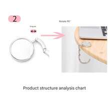 1 pieza Gancho colgante de metal. Gancho portátil para el borde del escritorio, adecuado para colgar bolsos, mochilas, bolsas de compras, bolsas de regalo y bolsas de basura. Aplicable para oficina, cafetería, restaurante y aula. También se puede usar como un pequeño regalo para el aula o la fiesta. - Multicolor - Ver 7