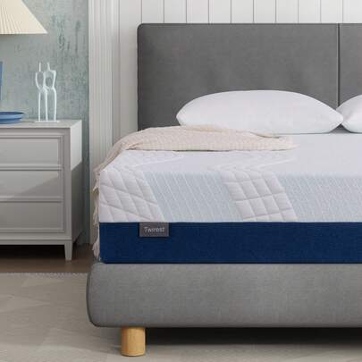 Twirest Double Memory Foam Mattress 15/18/20/25 CM Single Double 135*190cm Mattress Silence Edge Support Breathable Knitted, Soft And Skin Friendly Cloth Boxed