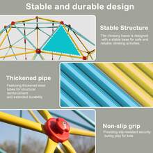 10FT Climbing Dome For Kids Jungle Gym Apply To Park Dome Climber With Swing Playground Equipment - Mint Blue - View 6