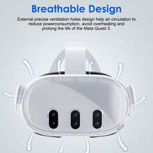 Meta Quest 3 水晶保护壳，适用于 Quest 3 的 VR 头显配件 - 透明色 - 查看 1