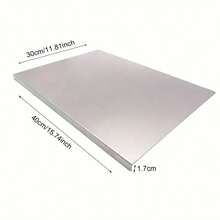 قطعة واحدة لوح تقطيع فاخر من الفولاذ المقاوم للصدأ - سطح تقطيع مضاد للعفن - أداة مطبخ أساسية للطهاة المنزليين وهواة الطهي، لوح تقطيع من الفولاذ المقاوم للصدأ للحوم والجبن والخبز والخضروات والفواكه، لوح تقطيع للمنزل والسكن الجامعي والمطبخ، هدية للمنزل - فضي - مشاهدة 4