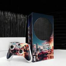 1 Set Of Printed Skin Stickers For Xbox Series S, Non-Slip, , Scratch-Resistant, Personalized Creative Decorative Protective Film For Game Console And Controller - Multicolor - View 5