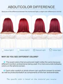 99j Burgundy Lace Front Wigs Human Blended Hair 8-16 Inch Short Bob Wig 13x4 Lace Front Wigs Pre Plucked 180% Density Straight Bob Wig Natural Hairline Wine Red Wigs For Women(Blended Wigs-A Mix Of Human Blended Hair And Synthetic) - S99J - View 10
