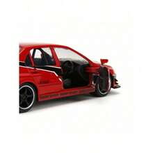 Simba 1:32 Scale Diecast Replica Racing Car Model - Nissan Skyline GT-R (RCNR33)/2006 Dodge Charger, Alloy Push Car Collectible, Deluxe Packaging, Great Gift For Men - 1:32 Mitsubishi Lancer Evolution IX - View 6