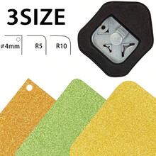 Paper Corner Rounder 3 In 1 R4mm+R7mm+R10mm Punches Crafts Cutter Envelope Punch Board Hole Puncher Laminate, Projects, Photo Cutter, Card Making Scrapbooking And Journaling - Black White - View 4