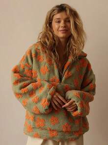 Women Sweatshirts - 黃綠色 - 查看 1