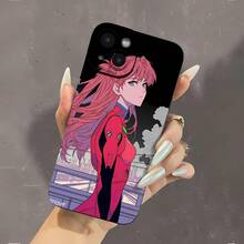 Funda de teléfono con efecto espejo de  de Anime, inspirada en acción dinámica y un diseño elegante. Perfectamente compatible con  17,  16 Pro Max,  15 Pro Max,  13 y  12. Fabricada con TPU resistente para una protección superior contra golpes y caídas. Regalo ideal para fans, fiestas, parejas o cualquier ocasión especial. Luce a tu personaje favorito mientras mantienes tu teléfono  y con estilo. - Negro - Ver 2