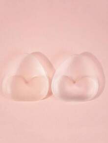 2/4片装隐形硅胶胸垫 - 泳衣支撑垫和聚拢垫，柔软、可水洗、可重复使用、无痕塑形效果，适用于比基尼、婚纱、泳池/海滩活动和派对，泳装配件