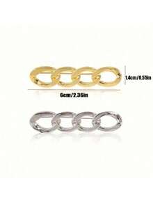 3件套可拆卸合金链腰带胸针，女士塑身腰带，高品质装饰配件，适合任何风格，适合搭配连衣裙、毛衣、T恤、衬衫和牛仔裤。 - 彩色 - 查看 11