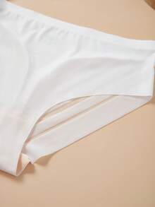 3pcs Plus Size Women's Solid Color Basic Lace Sexy Briefs, Comfortable For Home & Sports - Multicolor - View 6