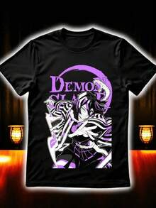 Demon S-Slayer S SHINAZUGAWA Infinity Castle Oversize Tshirt _ Pump Cover (1) - Black - View 8