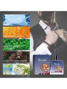 Roxelis 4-Pack Of Men's Spray Perfumes - Calming Floral Scent, Gift Set For Daily Wear, Date Night, Present,Gifts For Men And Women Suitable For Valentine's Day, New Year's Day, Birthdays, Weddings, And Parties,Makeup,Mini Perfume,Quick Ship Items,Free Shipping - nhiều mùi hương - Xem 3