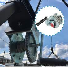 Heavy Duty Hand Winch 1600lbs High Carbon Steel Silver With 32Ft Rope For ATVs Trailers Auto Marine - Silver - View 6