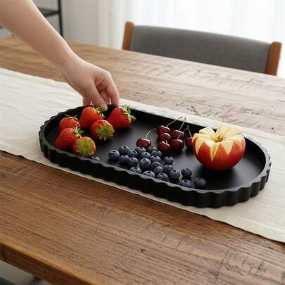 Bathroom Vanity Tray Decorative Organizer Tray Modern Perfume Holder Cosmetic Skin Trinket Tray