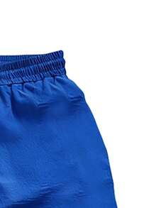 Men's Casual Loose Pants With Drawstring Waist And Back Pockets, Suitable For Casual Dates, Daily Walks - Blue - View 6
