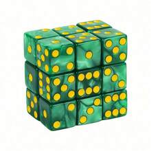 10pcs These Faux Pearl-Pattern Dice Feature A Translucent, Glossy Finish (Eye-Catching Faux Pearl Texture) And Vibrant Multi-Color Options - Perfect For Board Games, Tabletop RPGs (Like D&D), Or Casual Dice Games. The Clear Number Dots (Easy To Read) Material (Resists Chipping) Make Them Practical For Frequent Use.