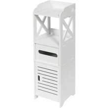 Practiksa Estante Esquinero para Baño con 4 Niveles Organizador de Esquina Color Blanco - como en la foto - Ver 4