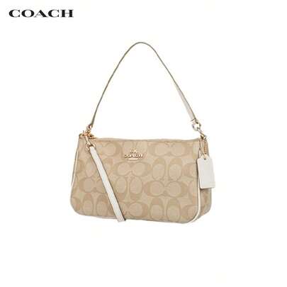  Coach Vintage Classic Signature Coated Canvas Mahjong Bag, Underarm Bag, Shoulder Bag, Crossbody Bag For Women F58321-IMDQC, F58321-IMAA8