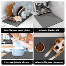 Kitchen Mats & Rugs - สีเทาเข้ม + 60 x 60 ซม. - ดู 5