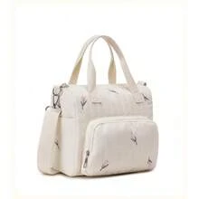 2026新款妈妈包，单肩斜挎包，婴儿用品收纳包，大容量纯棉尿布包，带奶瓶袋