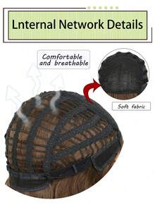 新款合成纤维假发，女士浓密长卷发，高温丝时尚假发 - 彩色 - 查看 6