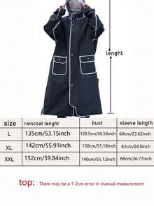 男士雨衣裤套装，分体式加厚成人摩托车雨衣，黑色，适合骑行、户外工作和户外徒步，春夏精选，伴娘礼物，房间/卧室装饰，海滩，旅行，男女皆宜，度假，妇女节，旅行必备，婚礼回礼，Y2K，卧室，汽车配件，厨房装饰 - 彩色 - 查看 12