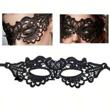 Romantic Lace Blindfold - Sexy Blindfold For Romantic Nights - Black - View 4