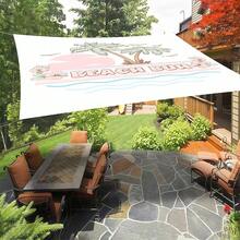 1pc 2D Digital Print Sun Shade Cloth, 5 Different Styles Available, Features Include Printed Pattern Design, Windproof, Detachable, Lightweight, Semi-Shading, Dustproof