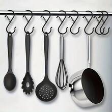 10/20 piezas Ganchos en forma de S de gran resistencia con cierre - Ganchos de hierro fundido montados en la pared adecuados para colgar plantas, ropa, utensilios de cocina y bolsas - Estilo rústico, fácil de instalar, solución de almacenamiento duradera y elegante, ganchos prácticos - Multicolor - Ver 3
