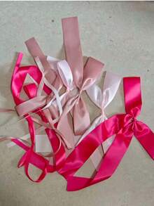 24 Stücke Schleifenset, enthält verschiedene Stile von Schleifen für Wanddekoration, Partydekoration, Geschenkverpackung, Hochzeitsdekoration, DIY-Accessoires, Geburtstagsdekor, Partykulisse und mehr, in mehreren Farben erhältlich, geeignet für Geschenkdekoration und zum Herstellen von Haarclips/Kopfschmuck, ideal für Anlässe wie Valentinstag - Pink - Übersicht 6