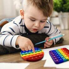字母数字学习手指玩具，泡泡拼写游戏，ABC教学工具，益智玩具，文具，儿童礼物，返校课堂用品