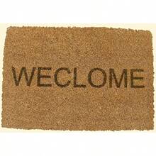 FastCraft STILL GAME INSPIRED MISSPELLED WECLOME WELCOME DOOR MAT 60x40 Cm COIR DOORMAT INDOOR FLOOR ENTRANCE RUG NOVELTY PRESENT HOUSE WARMING GIFT - As Pic - View 1